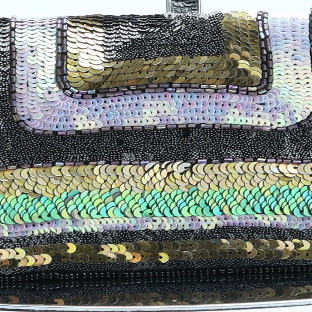 French Connection Womens Multicoloured Polyester Clutch Size Small