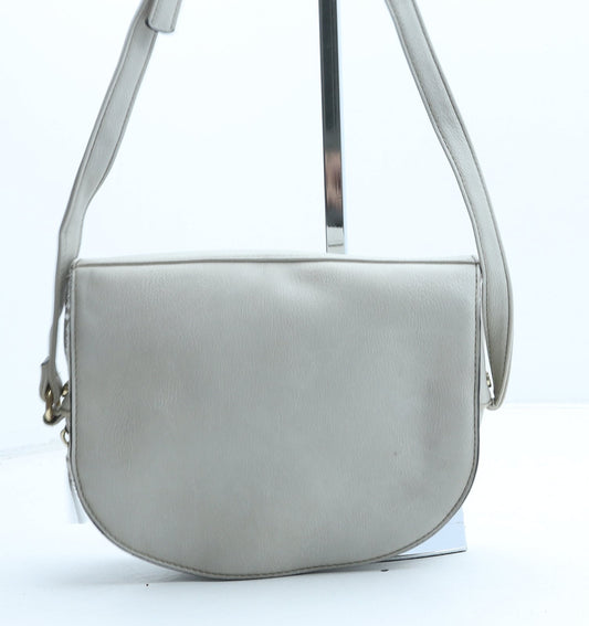 George Womens Beige Polyurethane Crossbody Size Small