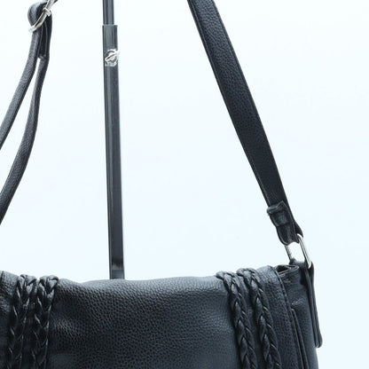 Matalan Womens Black Polyurethane Crossbody Size Small