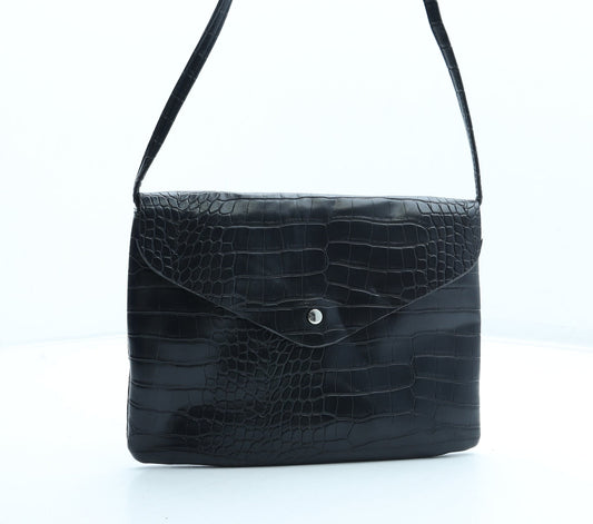 George Womens Black Polyurethane Crossbody Size Small