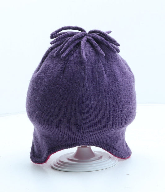 George Girls Purple Acrylic Beanie One Size - Peppa Pig. UK Size 1-3 Years