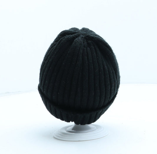 George Boys Black Acrylic Beanie One Size