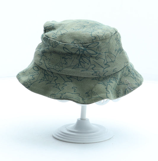 F&F Boys Green Geometric 100% Cotton Bucket Hat One Size - Safari Size 9-12 Months