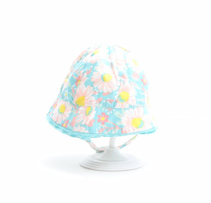 Preworn Girls Multicoloured Floral 100% Cotton Bucket Hat One Size - Size 3-6 months