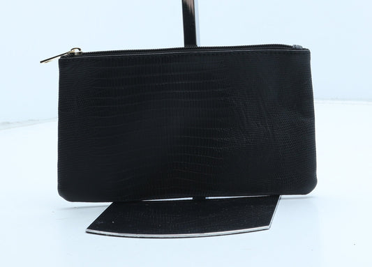 Primark Womens Black Polyurethane Clutch Size Small - Snake Print