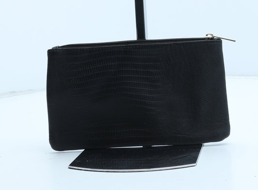 Primark Womens Black Polyurethane Clutch Size Small - Snake Print