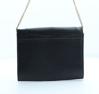 Atmosphere Womens Black Polyurethane Clutch Size Small