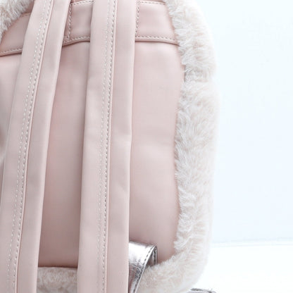 Angels Girls Pink Polyester Backpack Size Medium Zip - Rabbit