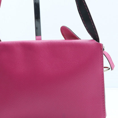 Primark Girls Pink Polyurethane Crossbody Size Small Magnetic - Owl Detail