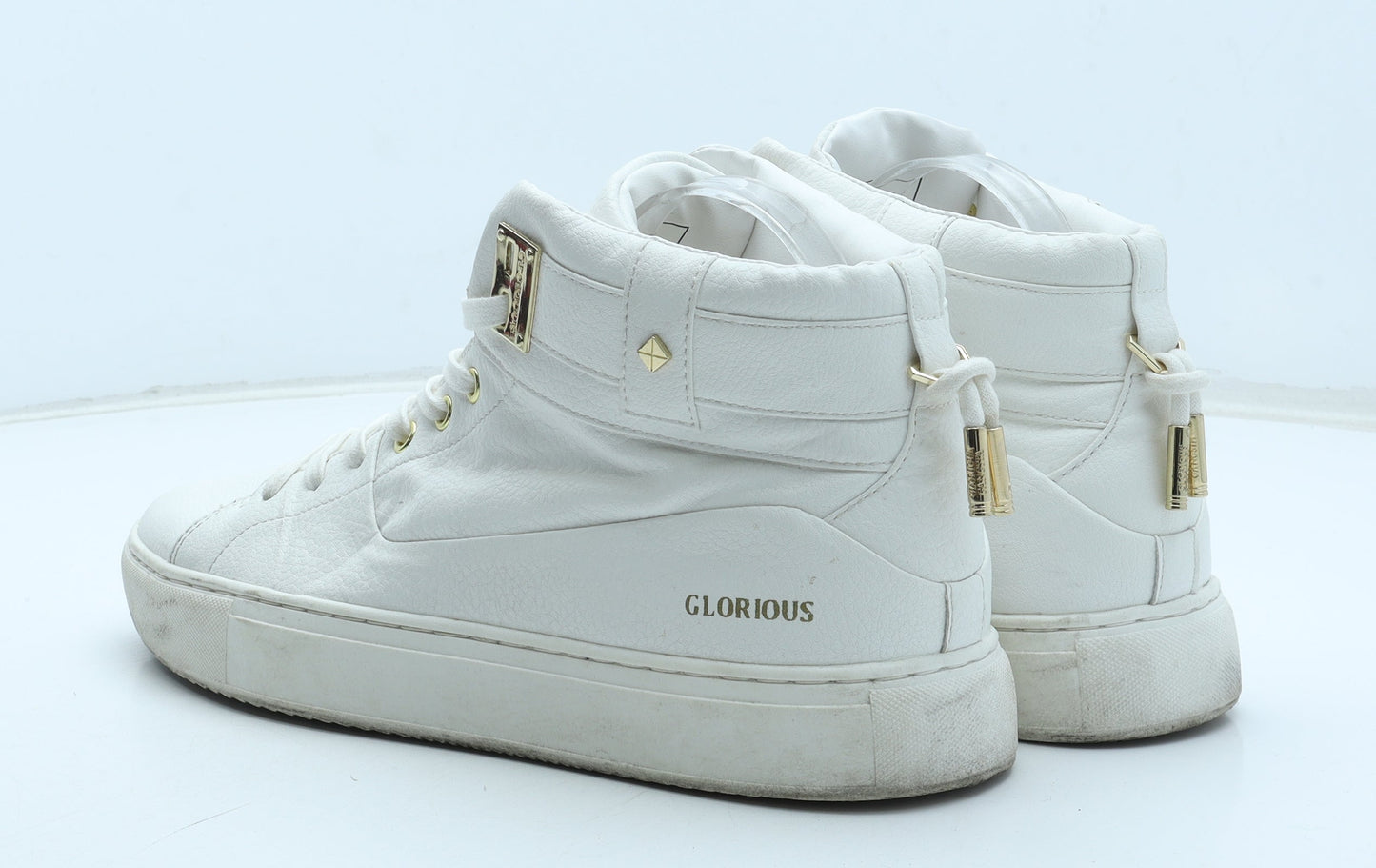Glorious Mens White Synthetic Trainer UK 10 44 US 11