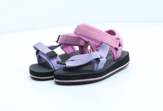 Primark Girls Pink Colourblock Synthetic Fisherman Sandal UK 8