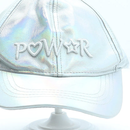 Primark Girls Silver Polyester Snapback Size Adjustable - Power Size 4-7 Years