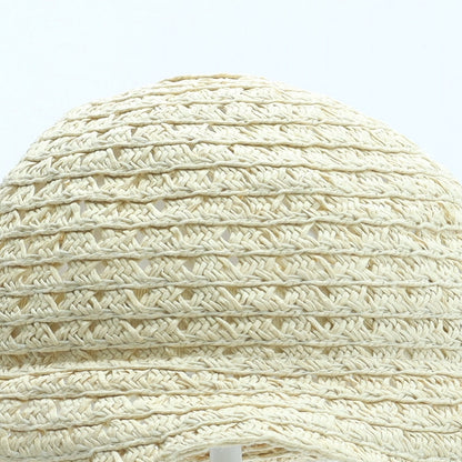 Primark Girls Beige Straw Sun Hat Size S - Size 12-24 months