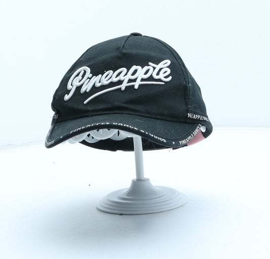 Primark Girls Black Cotton Snapback Size Adjustable - UK Size 4-7 Years
