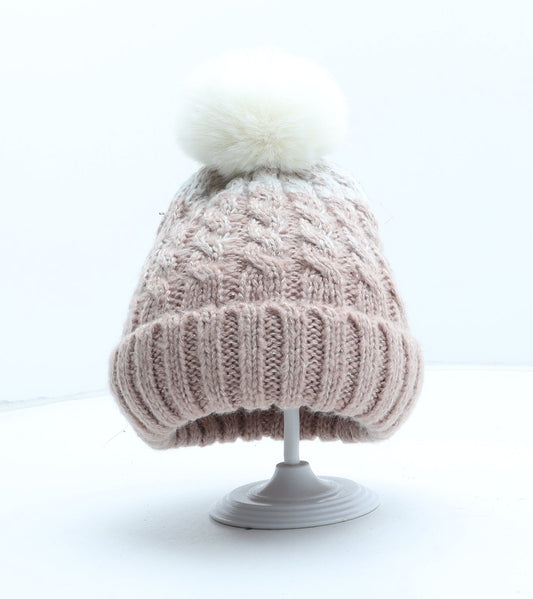 F&F Girls Pink Polyester Boonie Hat One Size - Size 11-13 Years