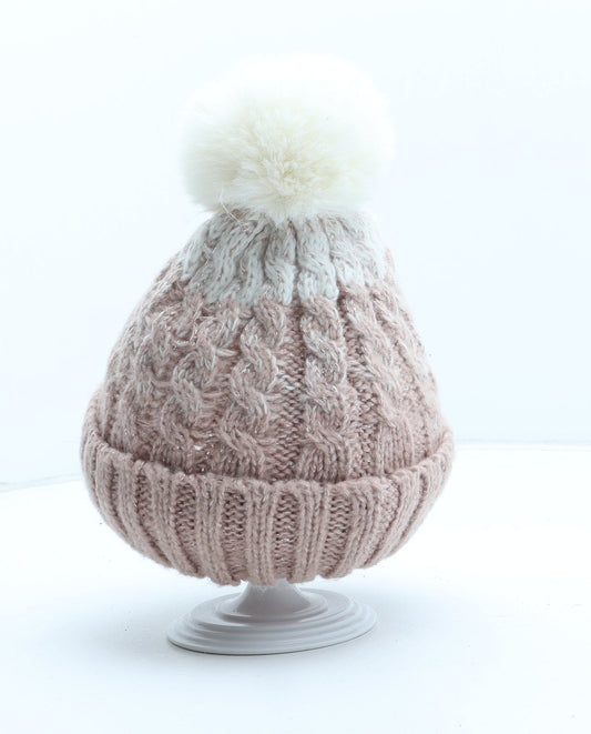 F&F Girls Pink Polyester Boonie Hat One Size - Size 11-13 Years