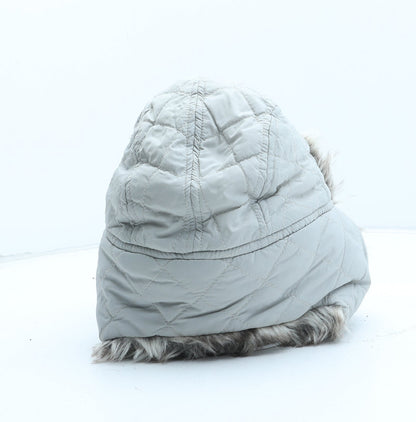 Preworn Girls Beige Acrylic Trapper Hat One Size