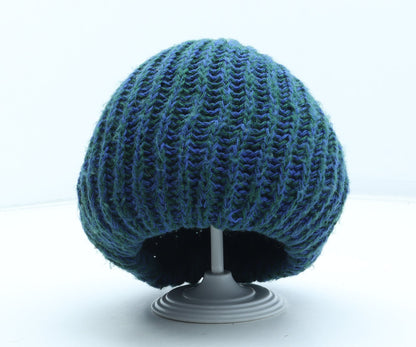 Preworn Mens Blue Acrylic Beanie One Size