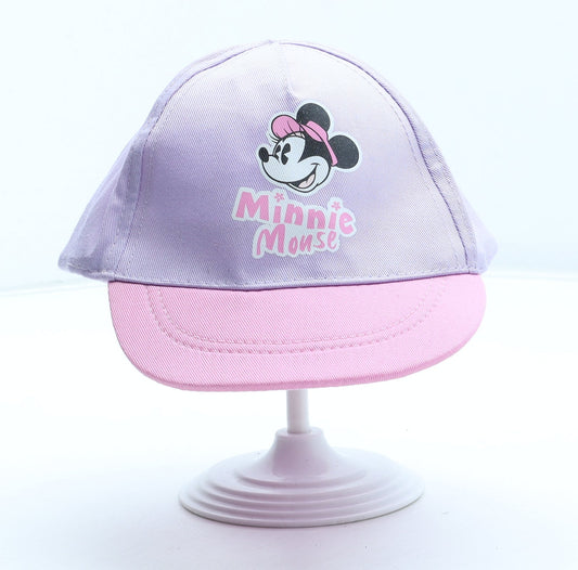 Primark Girls Purple Polyester Snapback Size S - Minnie Mouse Size 6-12 Months