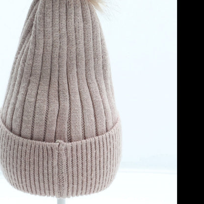 Primark Girls Pink Acrylic Bobble Hat Size S