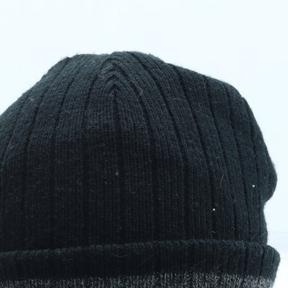 George Mens Black Acrylic Beanie One Size