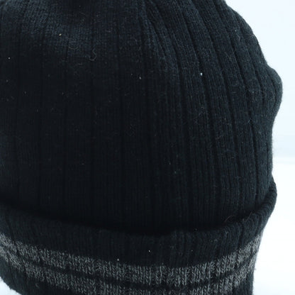 George Mens Black Acrylic Beanie One Size