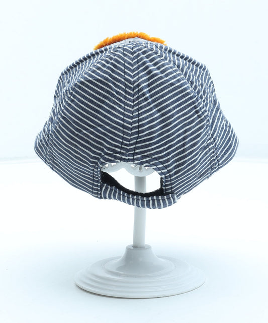 Primark Boys Blue Striped Polyester Sun Hat Size Adjustable
