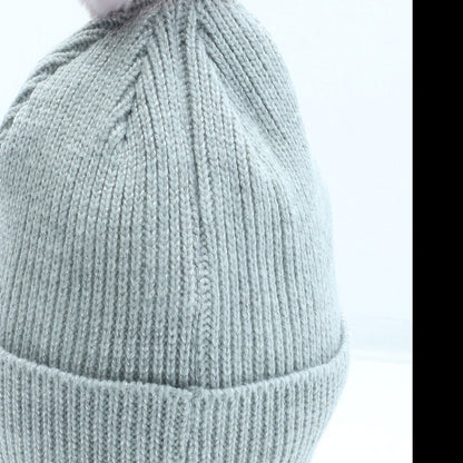 Primark Girls Grey Acrylic Bobble Hat Size M - LOL Dolls