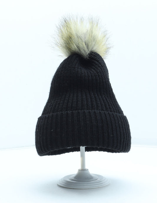 Primark Womens Black Acrylic Winter Hat One Size
