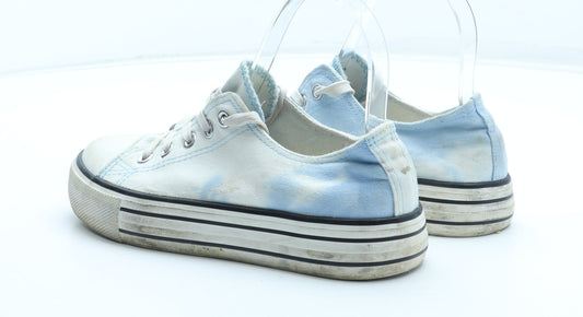Primark Womens Blue Tie Dye Polyester Trainer UK