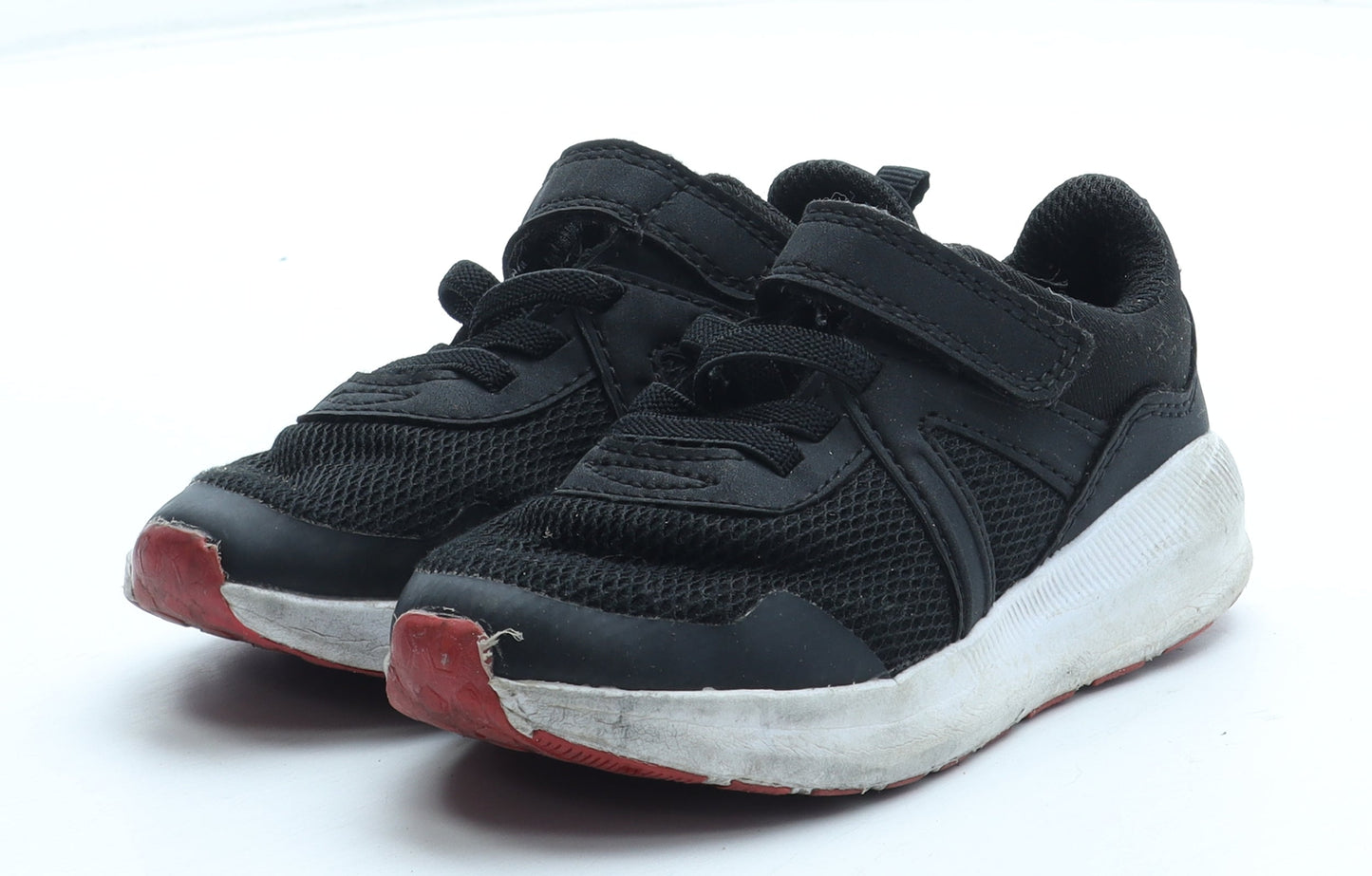 F&F Boys Black Polyester Trainer UK 7 25