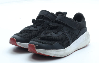 F&F Boys Black Polyester Trainer UK 7 25