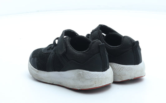 F&F Boys Black Polyester Trainer UK 7 25