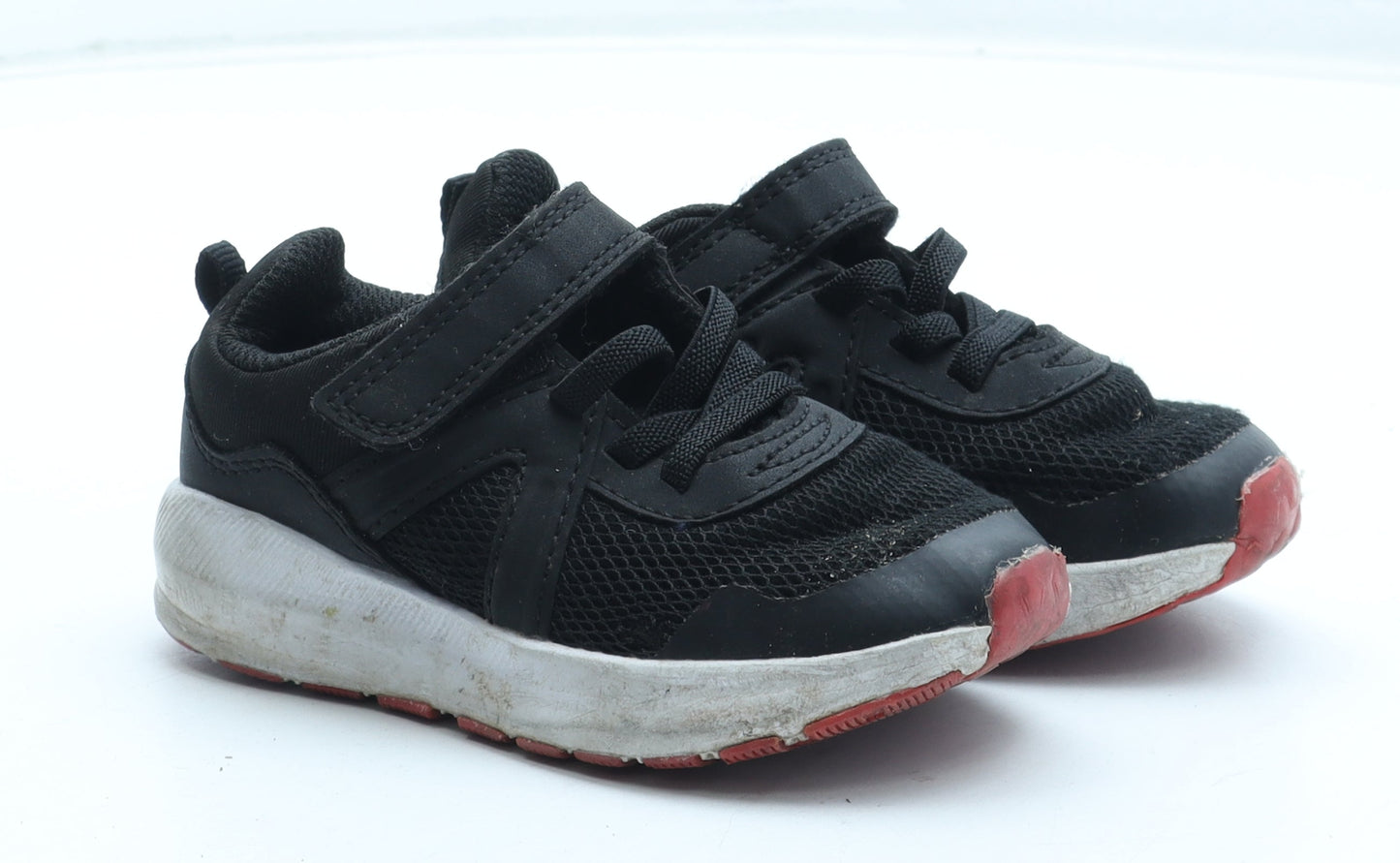 F&F Boys Black Polyester Trainer UK 7 25