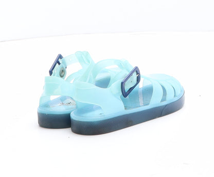 Preworn Boys Blue Synthetic Fisherman Sandal UK 5
