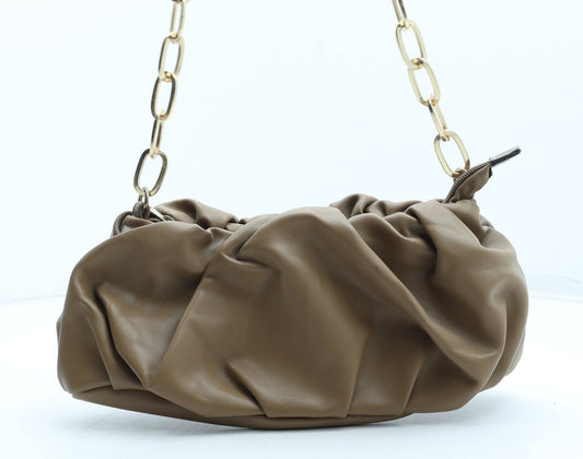 Primark Womens Beige Polyurethane Shoulder Bag Size Small