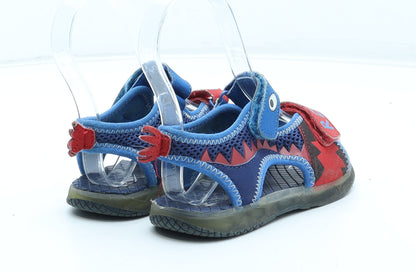 F&F Boys Blue Polyester Fisherman Sandal UK 9 27 - Dinosaur
