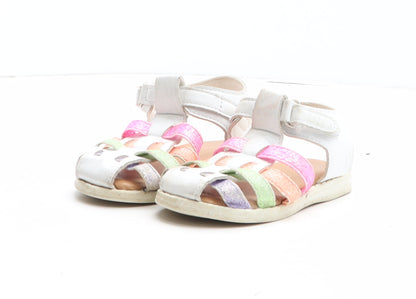 Preworn Girls Multicoloured Colourblock Synthetic Fisherman Sandal UK 6