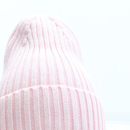 Marks and Spencer Girls Pink Acrylic Beanie Size S