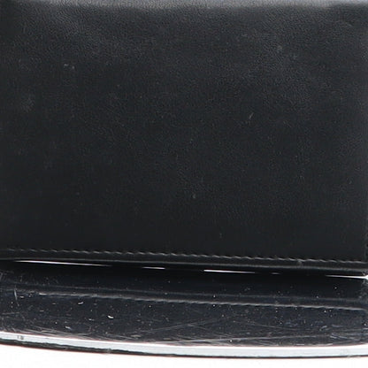 Preworn Mens Black Leather Wallet