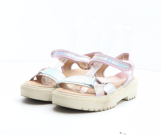 F&F Girls Multicoloured Synthetic Slingback Sandal UK 5