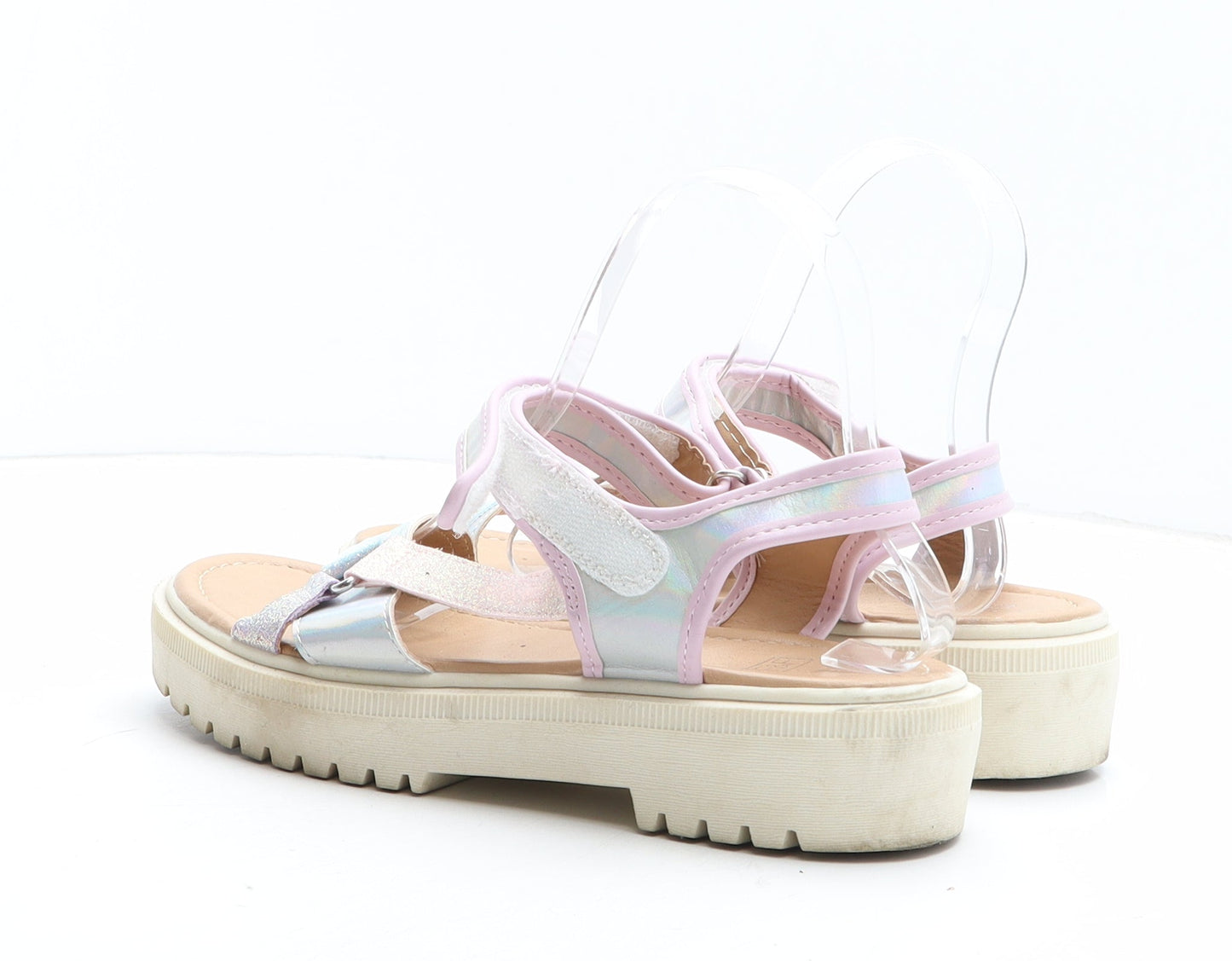 F&F Girls Multicoloured Synthetic Slingback Sandal UK 5
