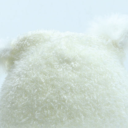 Preworn Girls White Polyester Bobble Hat Size S