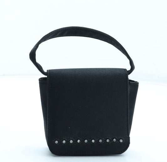Preworn Girls Black Polyester Top Handle Bag Size Small Magnetic