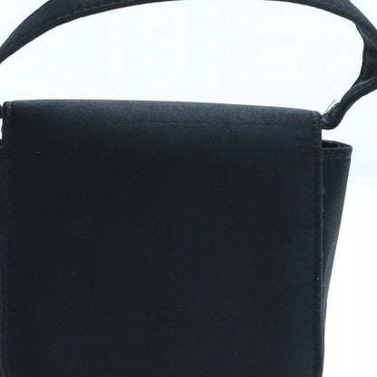 Preworn Girls Black Polyester Top Handle Bag Size Small Magnetic