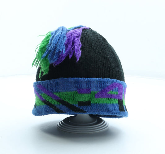 Preworn Mens Multicoloured Acrylic Beanie One Size