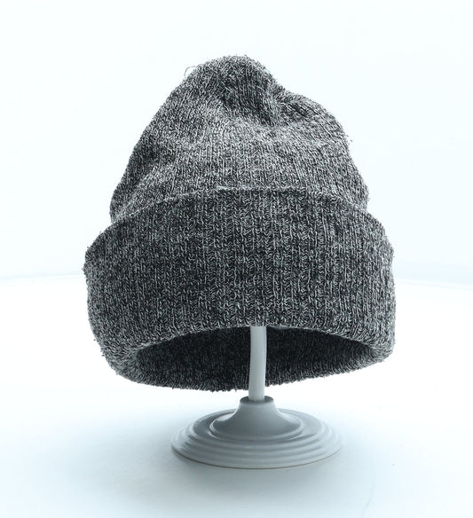George Mens Grey Acrylic Beanie One Size