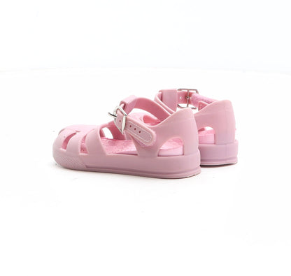 Preworn Girls Pink Synthetic Fisherman Sandal UK 5 22