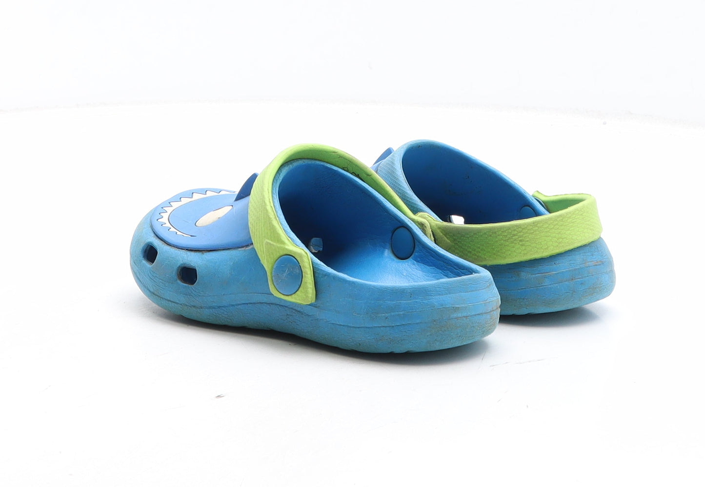 Preworn Boys Blue Synthetic Slider Casual UK 9