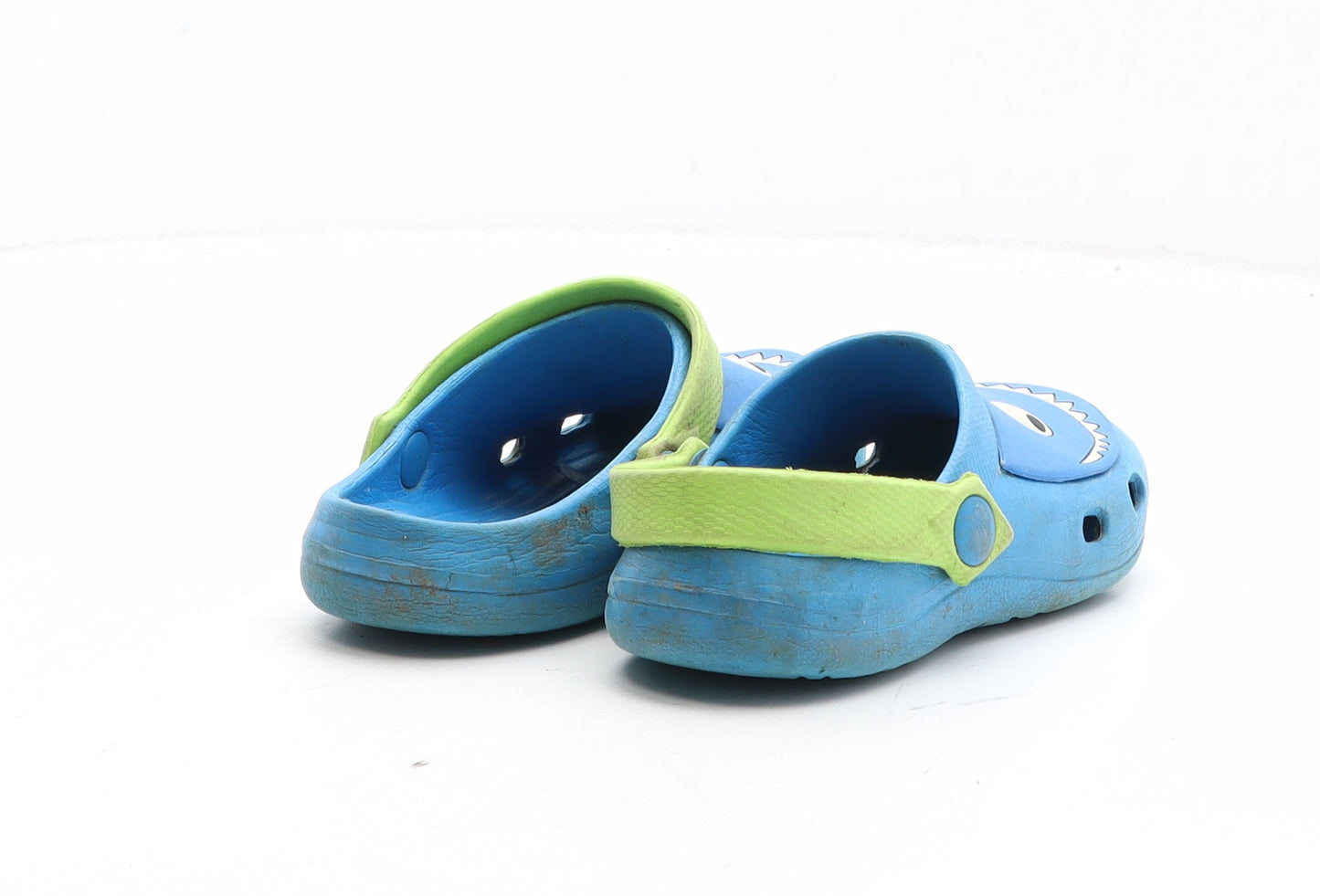 Preworn Boys Blue Synthetic Slider Casual UK 9